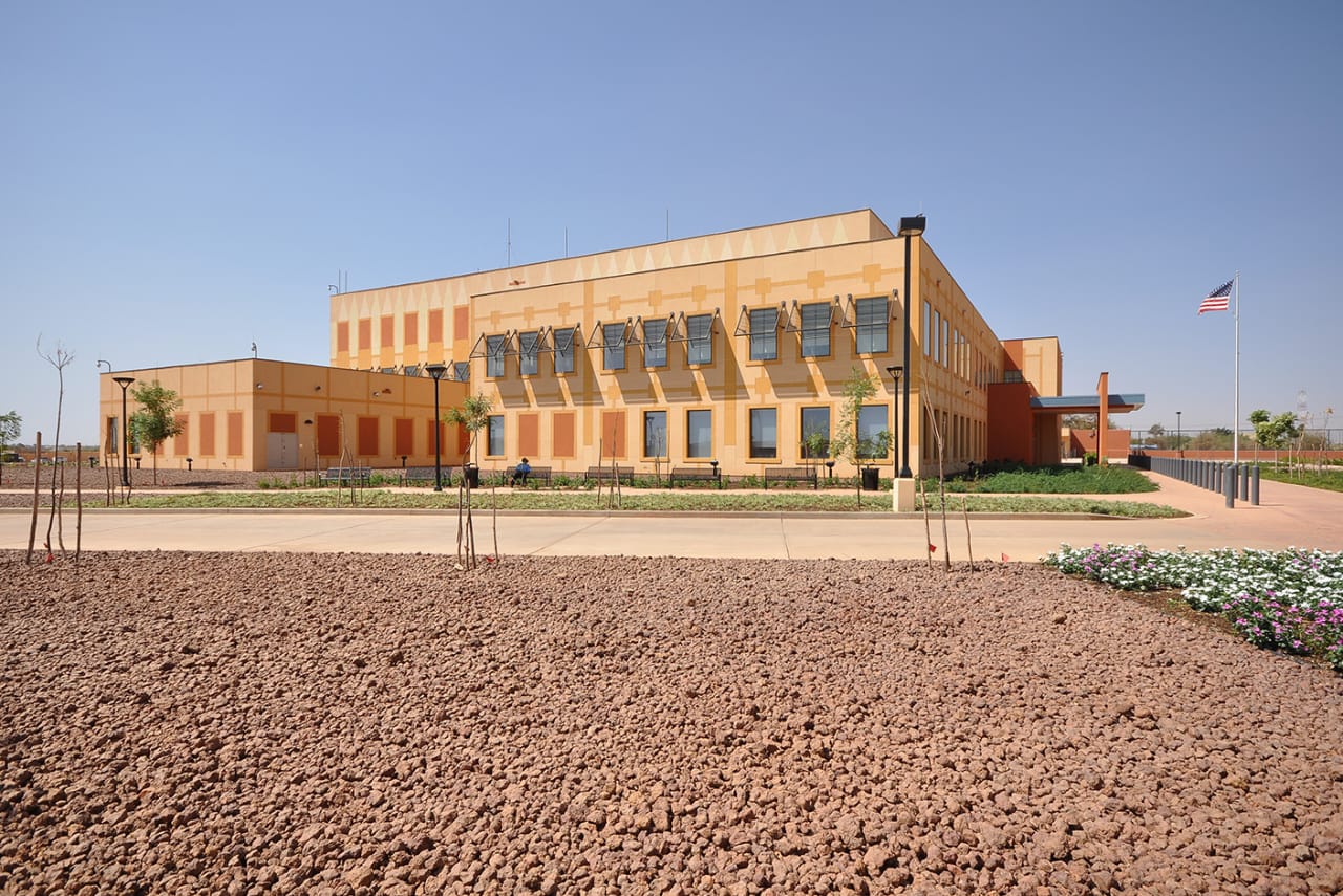 The US Embassy addition, Ougadougou, Burkina Faso, Africa